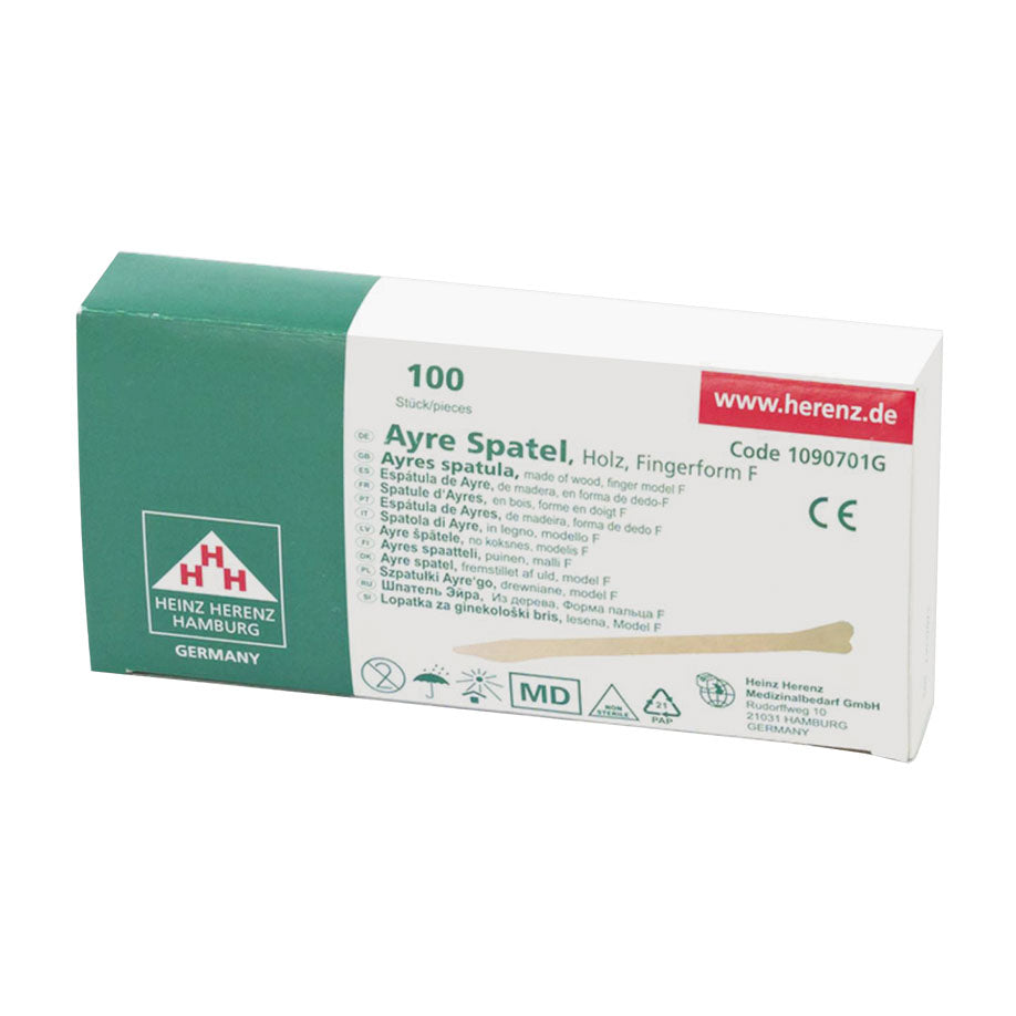 Cervix Ayre Spatel 175 x 7,5 x 1,65 mm unsteril, Spatelform S (100 Stck.)