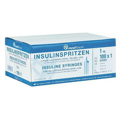 MediwareInsulinspritzen 1 ml – U 100DocMed GmbH