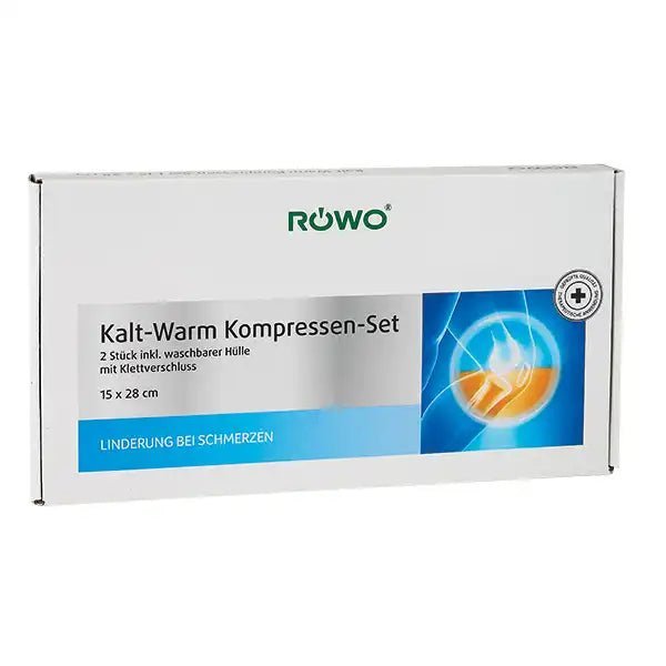 RÖWOKalt‑Warm‑Kompressen Set mit Fixierbandage und PflegeproduktenDocMed GmbH
