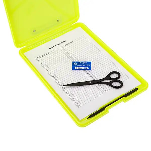 GUTENBERG GmbHLäufer Klemmbrett Safety, mit Aufbewahrungsfach, SignalfarbenDocMed GmbH