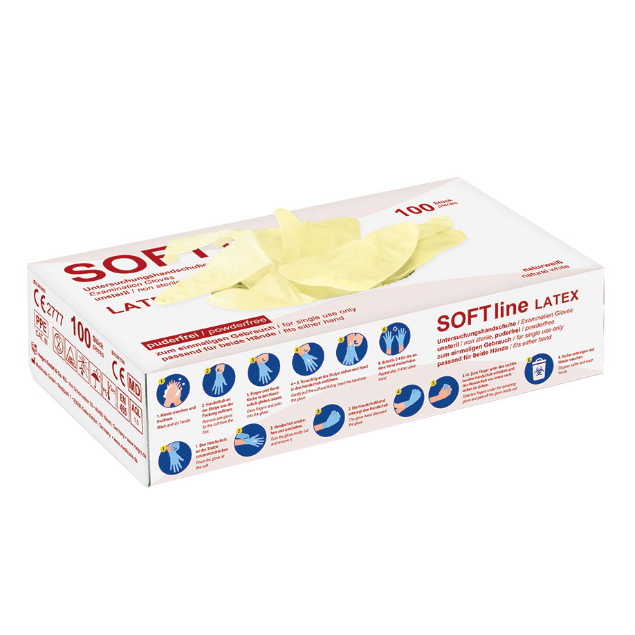 SOFT line U.-Handschuhe, Latex, unsteril, puderfrei