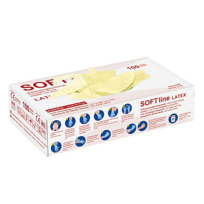 SOFT line U.-Handschuhe, Latex, unsteril, puderfrei