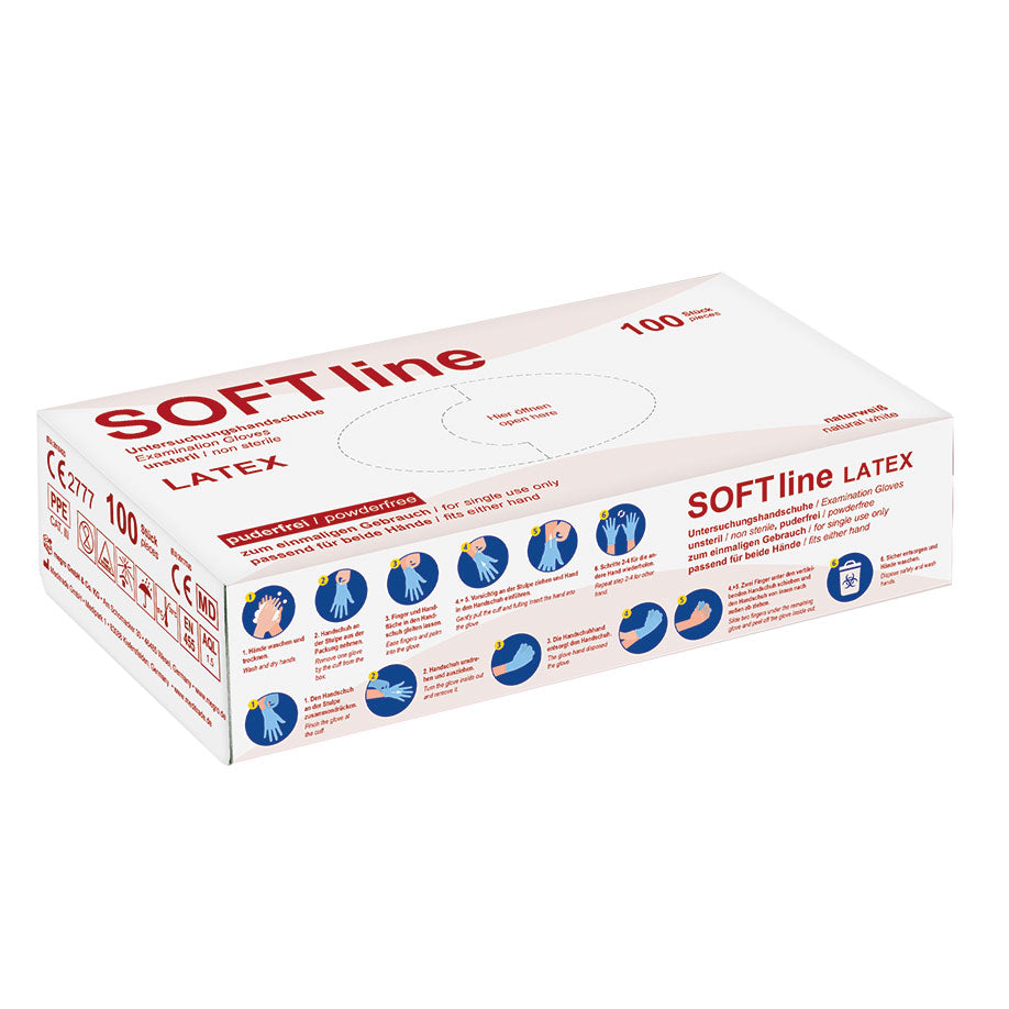 SOFT line U.-Handschuhe, Latex, unsteril, puderfrei