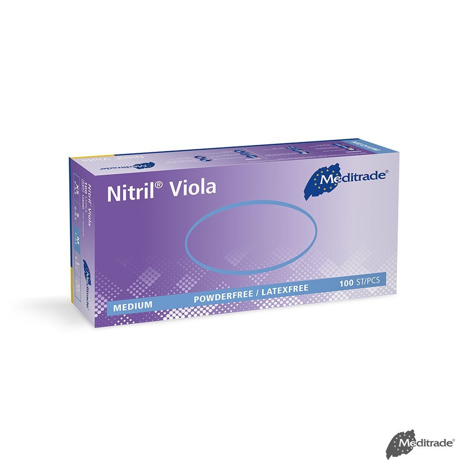 MeditradeMeditrade Nitril Viola U.-Handschuhe PF, latexfrei unsterilDocMed GmbH