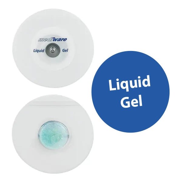 MediwareMediware Schaumstoff-Elektrode Liquid Gel, Blau, DruckknopfDocMed GmbH