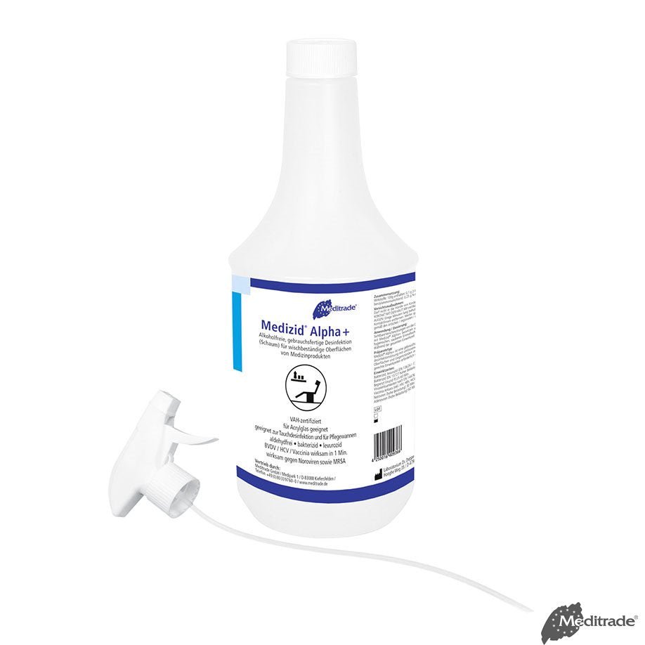 MeditradeMedizid Alpha+ 1 Ltr. Flächenschnelldesinfektion mit SprühkopfDocMed GmbH