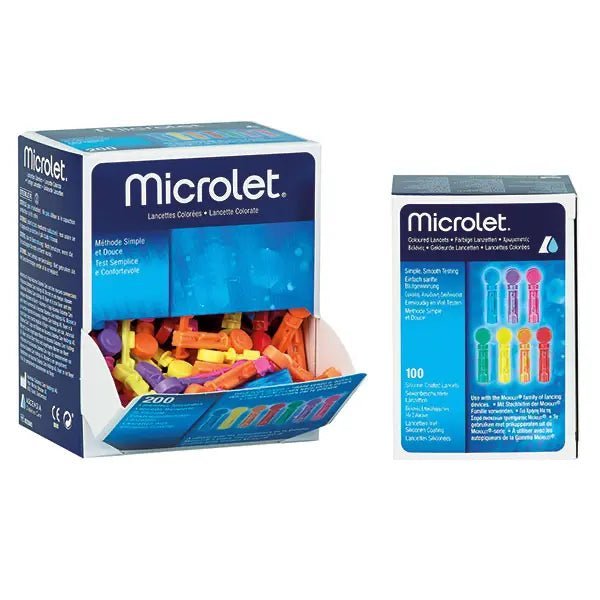 Ascensia Diabetes CareMicrolet Lanzetten, bunt sortiert - passend für alle Microlet StechhilfenDocMed GmbH