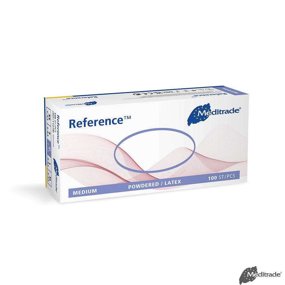 Reference U.-Handschuhe Latex, leicht gepudert, unsteril