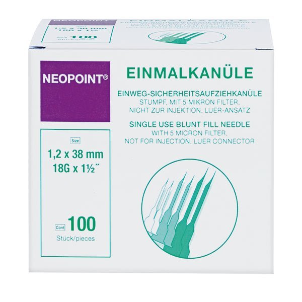 NeopointNeopoint Sicherheitsaufziehkanüle mit 5 μm FilterDocMed GmbH
