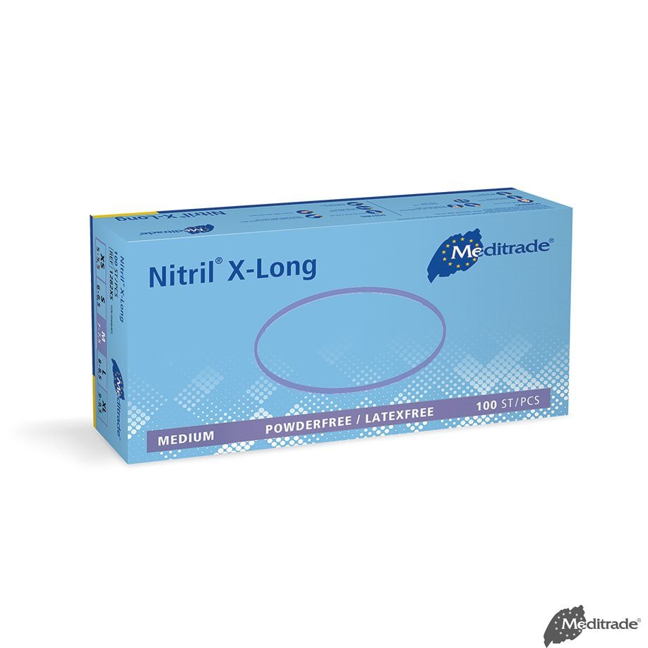 MeditradeNitril 3000 Blue X-Long U.-Handschuhe PF latexfrei, unsterilDocMed GmbH