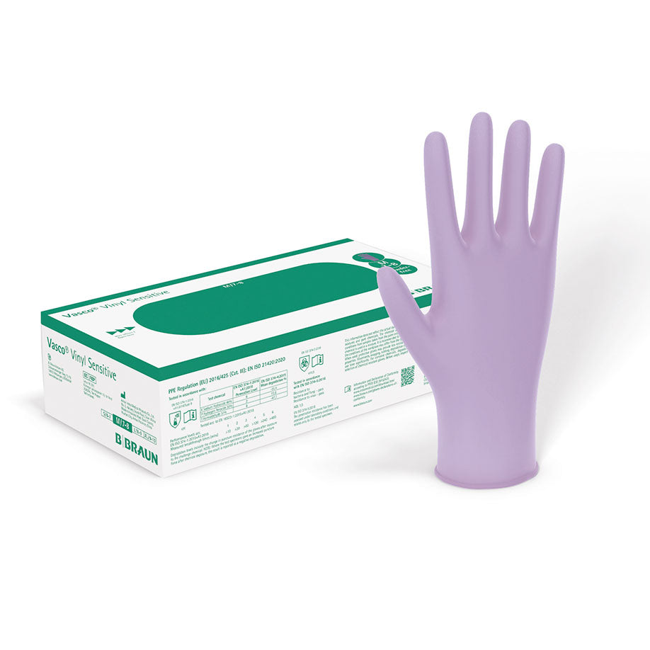Vasco Vinyl Sensitive Examination Gloves