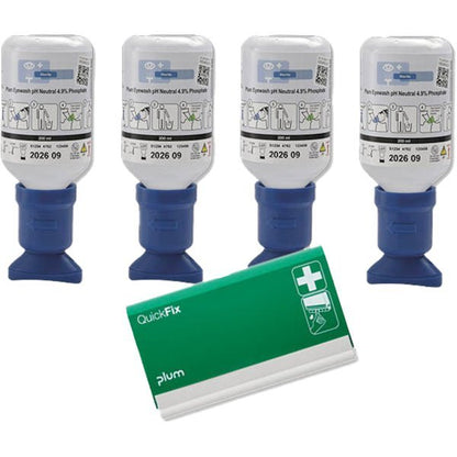 PlumPlum Augenspüllösung Starter-Sets mit QuickFix PflasterspenderDocMed GmbH