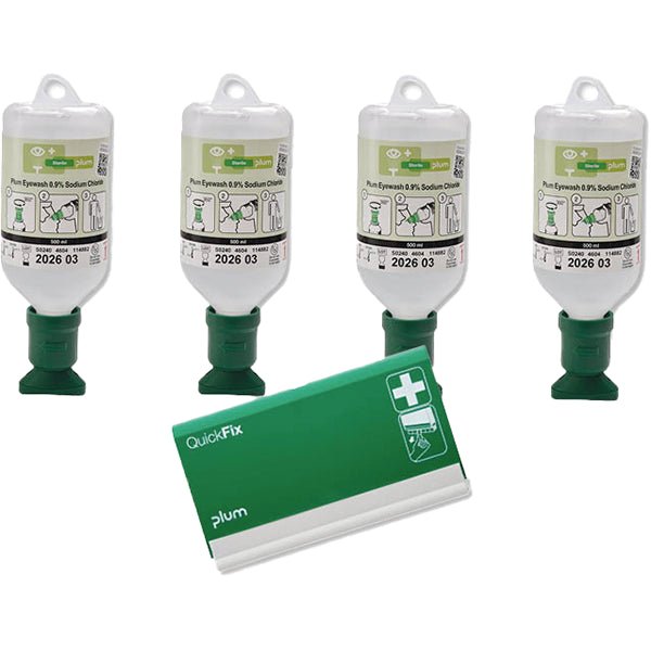 PlumPlum Augenspüllösung Starter-Sets mit QuickFix PflasterspenderDocMed GmbH