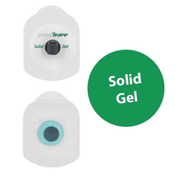 MediwareRechteck-Elektrode Quick SPOT Solid Gel, Schwarz, DirektanschlussDocMed GmbH