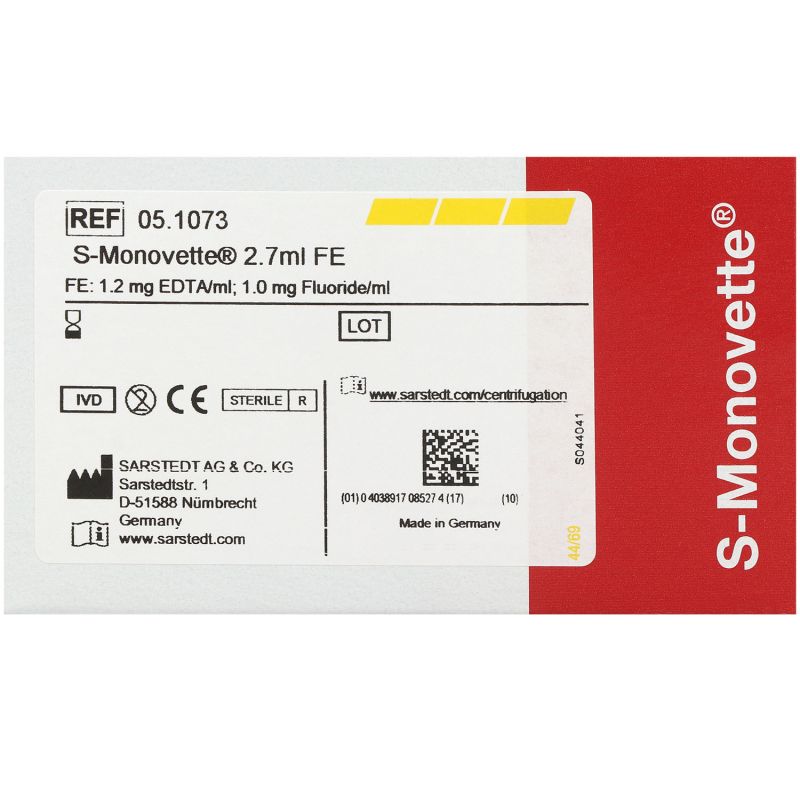 S-Monovette Blood Glucose