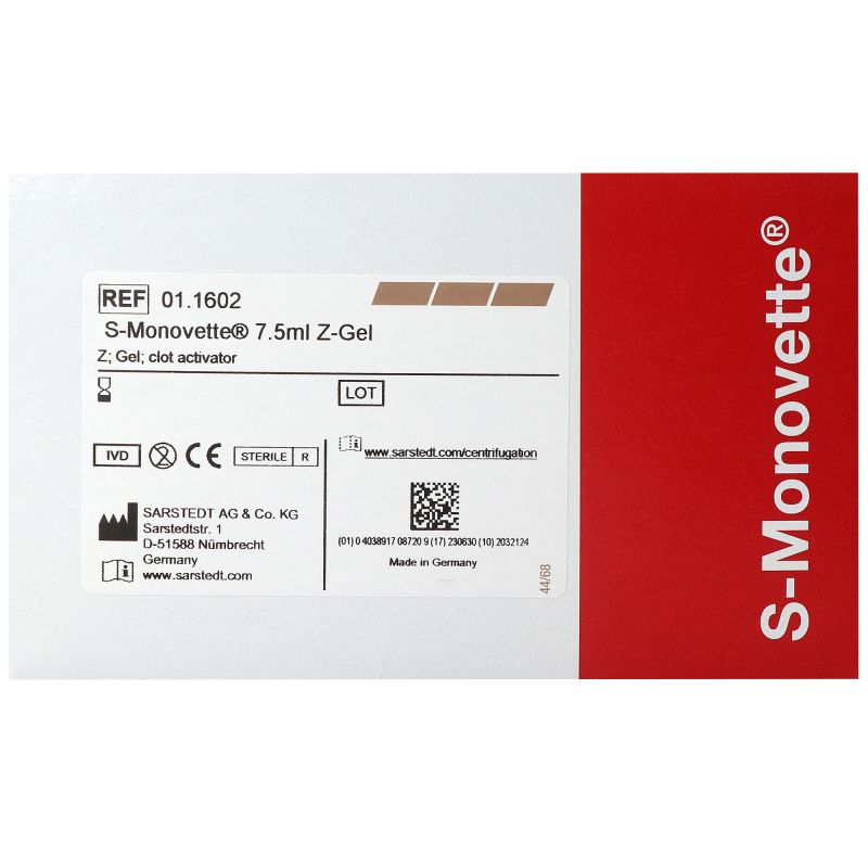 S-Monovette Serum Gel - 7.5 ml