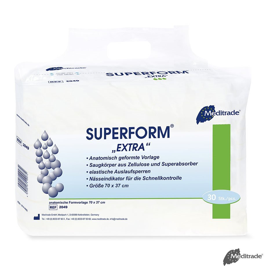 MeditradeSuperform Inkontinenzvorlagen – Anatomisch geformt, hohe SaugleistungDocMed GmbH