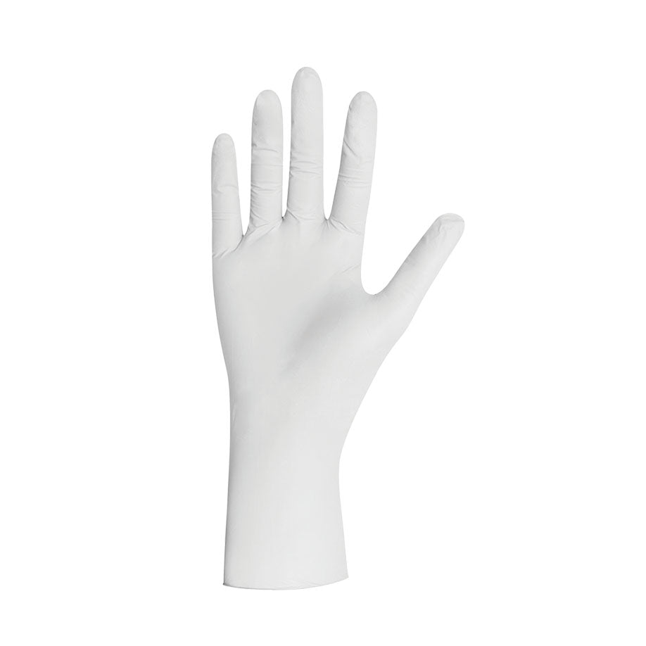 Format White Nitrile Examination Gloves, non-sterile, powder-free