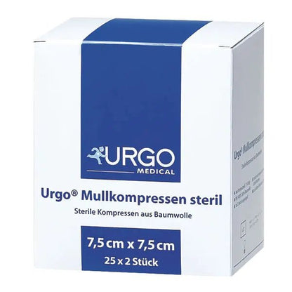 UrgoUrgo Mullkompressen steril, 8-fach gelegt, 100 % BaumwolleDocMed GmbH