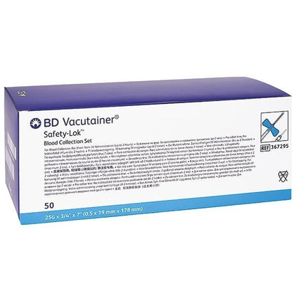BD Becton DickinsonVacutainer Safety-Lok Blutentnahmeset mit Luer Adapter 25G 0,5 x 19mmDocMed GmbH