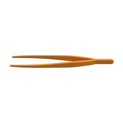 Tweezers, POM, yellow, blunt, elastic