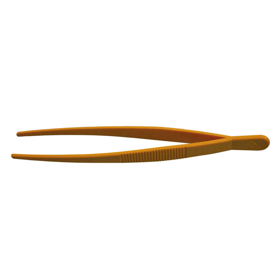 Tweezers, POM, yellow, blunt, elastic