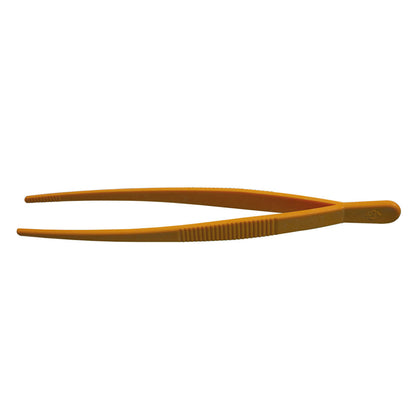Tweezers, POM, yellow, blunt, elastic