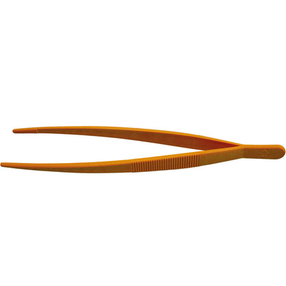 Tweezers, POM, yellow, blunt, elastic