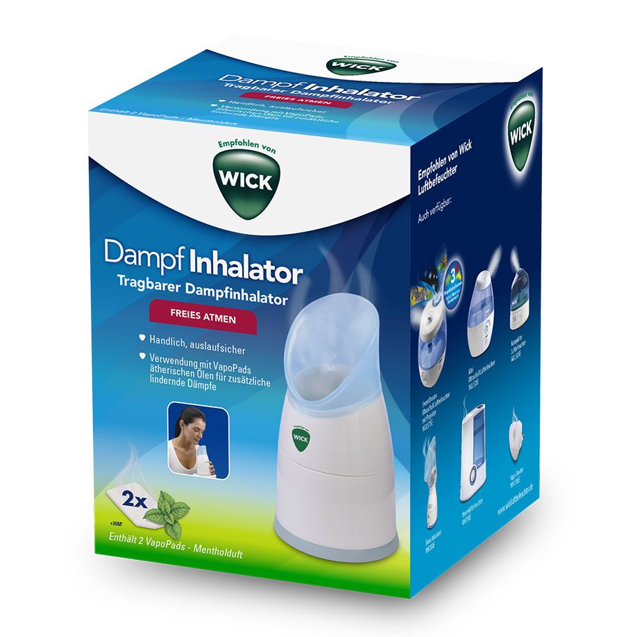 WICKWICK Dampf - Inhalator W1300V1 weiß/blauDocMed GmbH