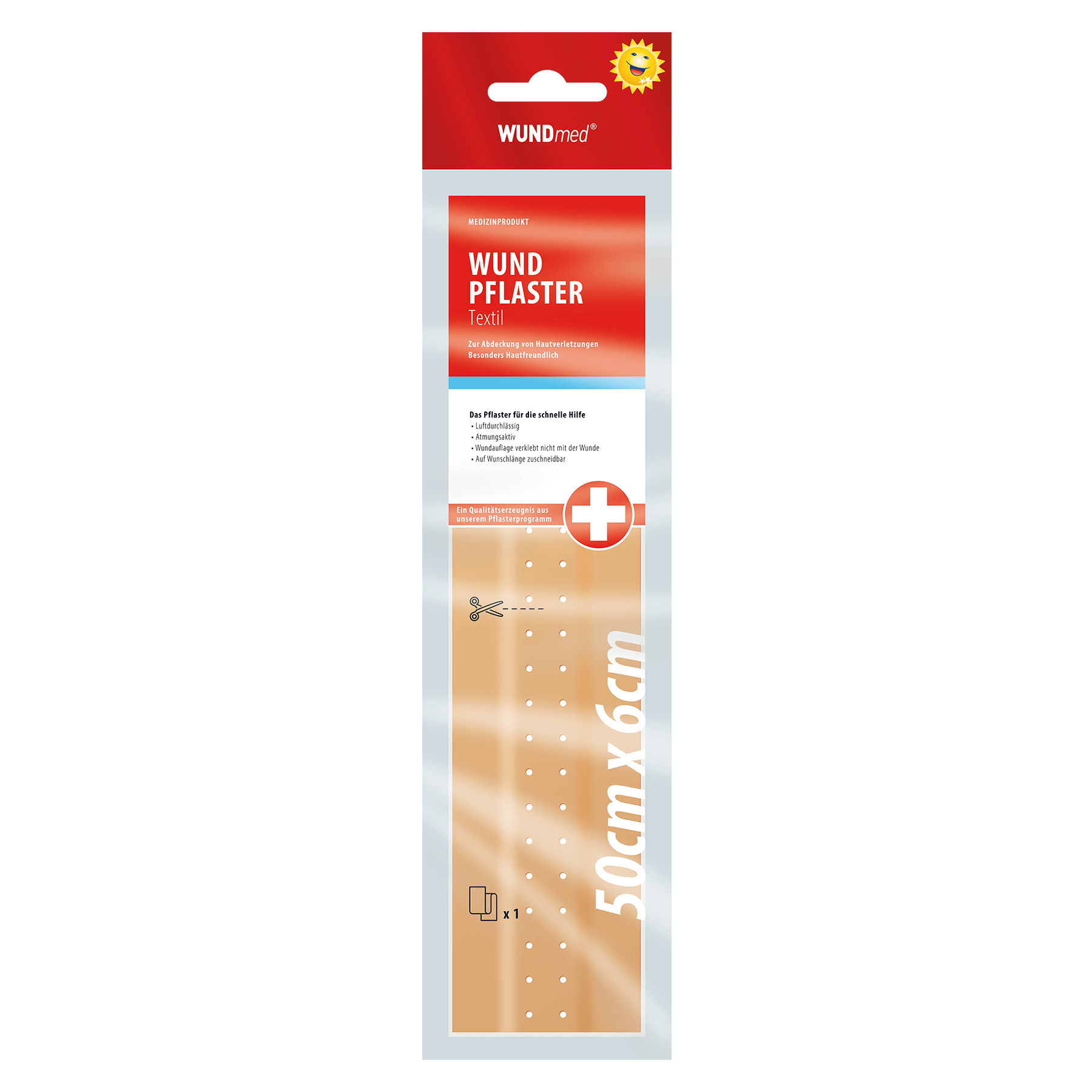 WUNDmedWundpflaster Textil 0,5 m x 6 cmDocMed GmbH