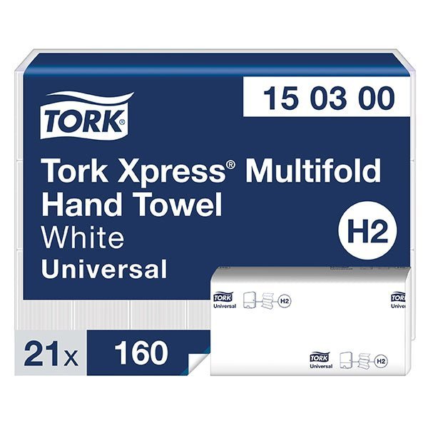 Tork Xpress®Xpress Multifold Handtücher 2‑lagig hochweiß H2 TissueDocMed GmbH